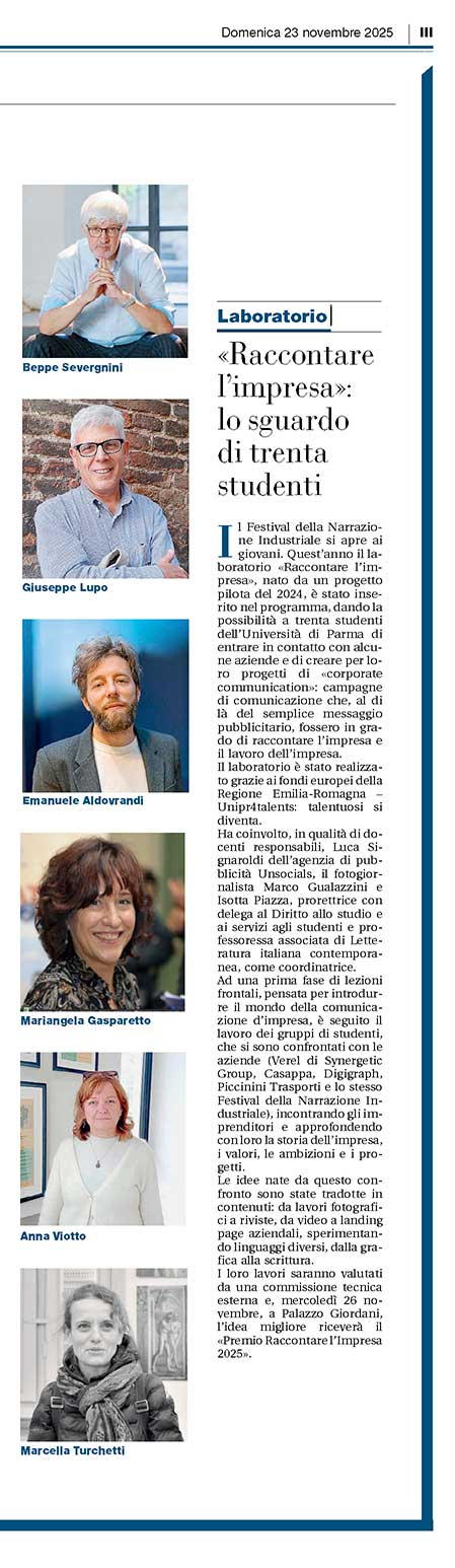 «Raccontare l'impresa»