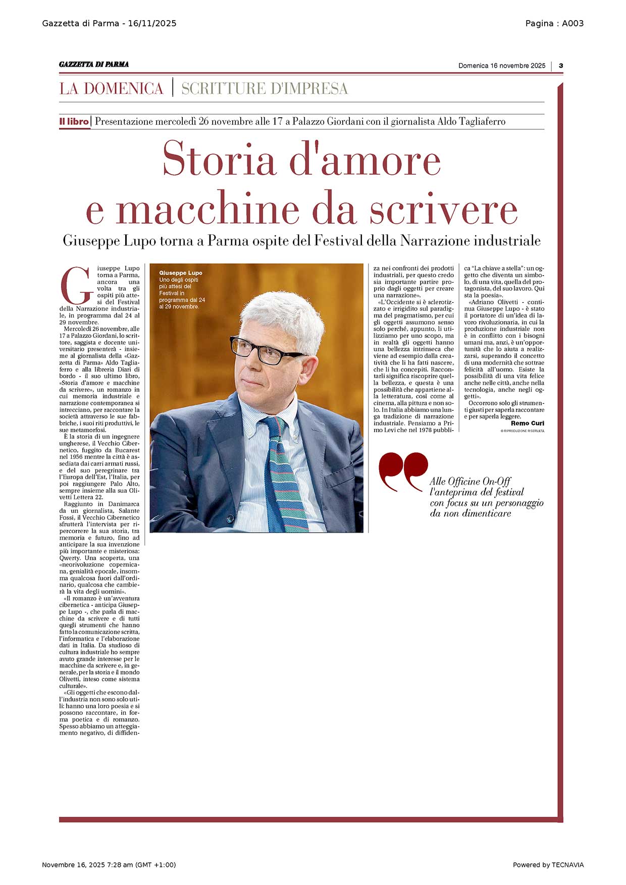 Storia d'amore e macchine da scrivere